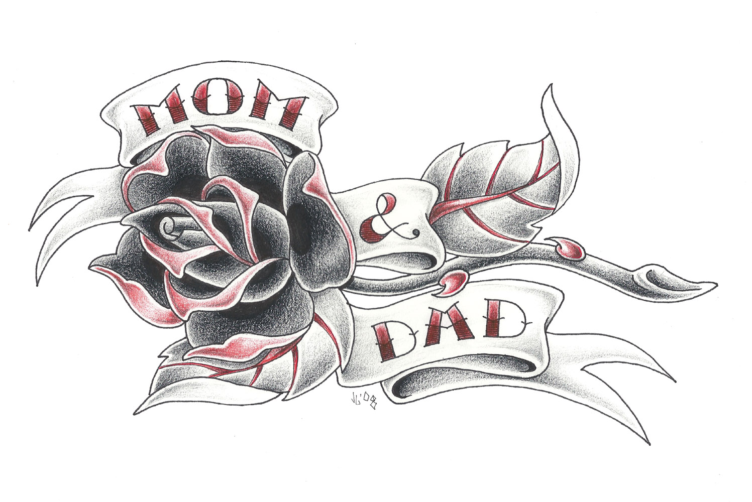 Mom and Dad Tattoo Designs